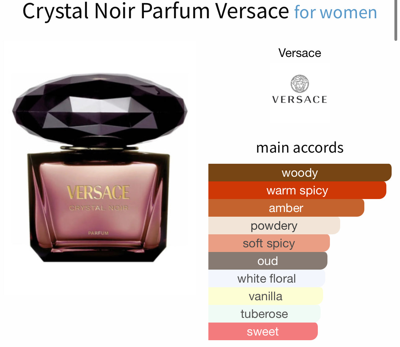 Crystal Noir Versace